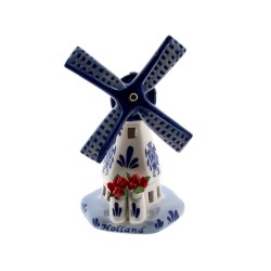 Windmill Delft blue clogs red tulips Windmill Delft blue clogs red tulips