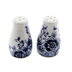 Peper en zout stel Delfts blauw bloemen gift