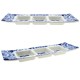 Serveer je hapjes en snacks in stijl met deze elegante Delfts blauwe tapas schaal. De schaal is vervaardigd uit hoogwaardig keramiek en prachtig gedecoreerd met een klassiek bloemmotief in Delfts blauw. Dankzij de rechthoekige vorm is hij ideaal voor het 