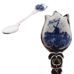 Teaspoon tulip Delft blue windmill classic Teaspoon tulip Delft blue windmill classic