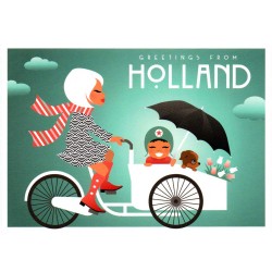 Postkarte Holland Lastenfahrrad 050 Postkarte Holland Lastenfahrrad 050