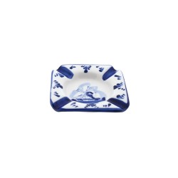 Ashtray square delft blue 8 x 8 cm Ashtray square delft blue 8 x 8 cm