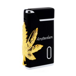 Storm lighter weed leaf gold Storm lighter weed leaf gold