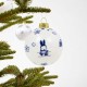 Decorate your Christmas tree with this Miffy Christmas ornament in classic Delft Blue. This beautiful 7 cm ceramic ornament combines Dutch tradition with the timeless simplicity of Miffy, Dick Bruna's beloved bunny. The Christmas ornament shows Miffy in a Decorate your Christmas tree with this Miffy Christmas ornament in classic Delft Blue. This beautiful 7 cm ceramic ornament combines Dutch tradition with the timeless simplicity of Miffy, Dick Bruna's beloved bunny.