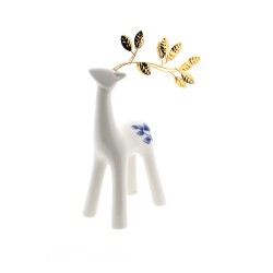 Rendier Delfts blauw goud klein