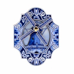 Magnet MDF Windmühle rotierenden Flügel Holland Delft blau Magnet MDF Windmühle rotierenden Flügel Holland Delft blau