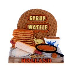Magneet stroopwafels Holland 3D