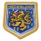Stickerei emblem mit wappen der Niederlande