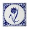 Delfter blaue Fliese Tulpe Blumenmuster