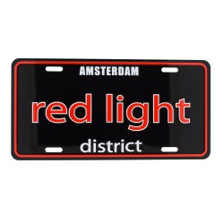 License plate Amsterdam Red Light District License plate Amsterdam Red Light District