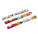 Cheerful pen set in blister packaging. Three ballpoint pens decorated with colorful tulips and the text Holland.