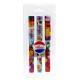 Cheerful pen set in blister packaging. Three ballpoint pens decorated with colorful tulips and the text Holland.