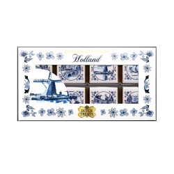 Delfts Blauw tegeltje Napolitain chocolaatjes doos 20 stuks