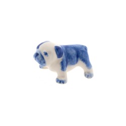 Miniatuur bull dog Delfts blauw Miniatuur bull dog Delfts blauw