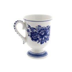 Mok op voet delfts blauw 10,5 cm Mok op voet delfts blauw 10,5 cm