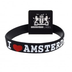 Silicone bracelet I love Amsterdam Silicone bracelet I love Amsterdam