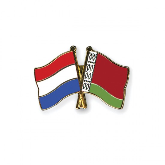 reversspeld vlaggenspeld vriendschapsspeld landenpin landenspeld Nederland - Belarus
