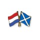 lapel pin flag pin friendship pin country pin country pin Netherlands - Scotland