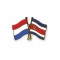 Reversspeld vlaggenpin Nederland - Costa Rica