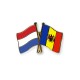 Anstecknadel Fahnennadel Freundschaftsnadel Ländernadel Ländernadel Niederlande - Moldau