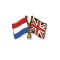 Lapel pin flag pin Netherlands - United Kingdom