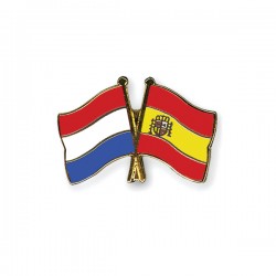 Reversspeld vlaggenpin Nederland - Spanje