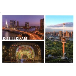 Postcard Rotterdam photo compilation Triptych Postcard Rotterdam photo compilation Triptych