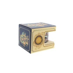 Mok beker vintage Rotterdam city ornaments klein blauw cadeau