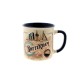 Small mug with a special print with city ornaments of Rotterdam. This cup is packed in a beautifully printed gift box