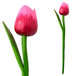 Tulpe holz mit stiel rosa soft rosa n Tulpe holz mit stiel rosa soft rosa n