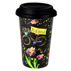 Kaffee zu gehen thermo becher farbige tulips fahrrad holland Kaffee zu gehen thermo becher farbige tulips fahrrad holland