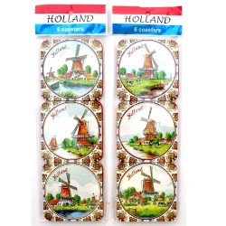 Coasters Holland windmills color Coasters Holland windmills color