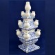 Tulpenvase Delfter Blau Blumenmuster 3-teilig