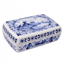 Royal Delft Tischbox Windmühlen dekoration Royal Delft Tischbox Windmühlen dekoration