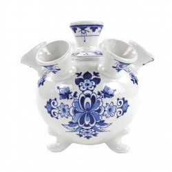 Royal Delft Tulpenvase Delfter blaue Beine Blumenmuster groß Royal Delft Tulpenvase Delfter blaue Beine Blumenmuster groß