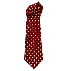 Robin Ruth tie silk tulips bordeaux red Robin Ruth tie silk tulips bordeaux red