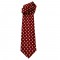 Robin Ruth tie silk tulips bordeaux red