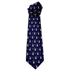 Robin Ruth Krawatte Seide Windmühlen Tulpen marineblau Robin Ruth Krawatte Seide Windmühlen Tulpen marineblau