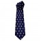 Robin Ruth stropdas zijde molens tulpen navy blauw