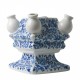 Tulpenvase Delfter Blau Blumenmuster 3-teilig