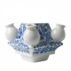 Tulpenvase Delfter Blau Blumenmuster 3-teilig