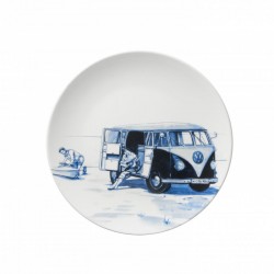 Delfter blau wandplatte retro volkswagen bus Delfter blau wandplatte retro volkswagen bus