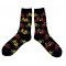 Socks black rasta bicycle red green yellow 