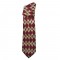 Tie silk bordeaux vintage tulip blue