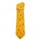 Tie silk yellow spring tulips orange