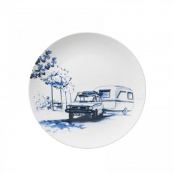 Delfter blau wandplatte retro wohnwagen Delfter blau wandplatte retro wohnwagen