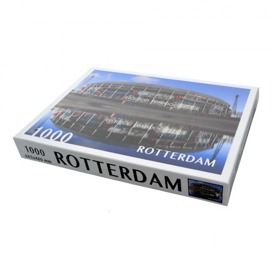 Puzzle mit einem schönen Bild der feyenoord fußballstadion de kuip in Rotterdam