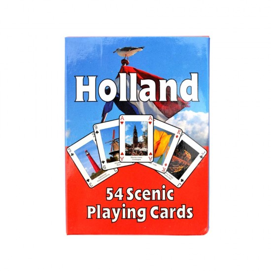 Set of 54 playing cards with Holland pictures