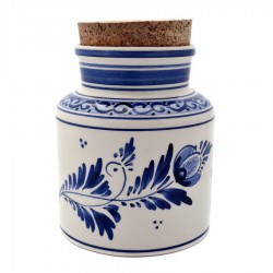 Storage jar Delft blue tattoo Faith Hope & Love Storage jar Delft blue tattoo Faith Hope & Love