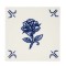 Fliese Rose Royal Delft Schiffmacher Royal Blue Tattoo 